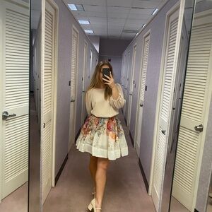 Floral Print Women's Skirt and blouse